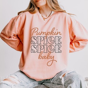 Simply Sage Market Pumpkin Spice Spice Baby Lightweight Garment Dyed Sweatshirt - 1 of 4