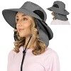 SUN CUBE Wide Brim Sun Hat Adults, Fishing Hats Sun UV Protection, Hiking Bucket Hat Safari Beach Boonie, UPF 50+ - 2 of 4