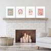 Big Dot of Happiness Groovy Christmas - Unframed Pastel Holiday Linen Paper Wall Art - Set of 4 - Artisms - 8 x 10 inches - 2 of 4