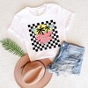 Simply Sage Market Women's Checkered Summer Vibes Short Sleeve Graphic Tee - 2 of 2