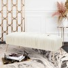 TOV Furniture Jessica Velvet Bench by Inspire Me! Home Decor in Cream - 2 of 4