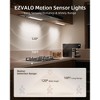 EZVALO 11.8in Motion Sensor Under Cabinet Lights 98-LED Energy Efficient, Set of 2 - 2 of 4