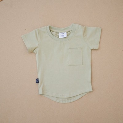 Kids River Pocket Tee Shirt - Olive + Scout