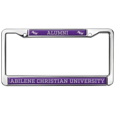 Abilene Christian Alumni Logo Full Size Standard License Plate Metal Frame