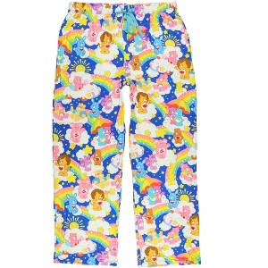 Seven Times Six Care Bears Pajama Pants Rainbow Cheer Swift Heart Rabbit Wish Share PJs Multicolored - 1 of 3
