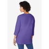 Woman Within Plus Size Perfect Three-Quarter Sleeve V-Neck Tunic - 3 of 4