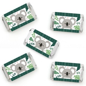 Big Dot of Happiness Koala Cutie - Mini Candy Bar Wrapper Stickers - Bear Birthday Party and Baby Shower Small Favors - 40 Count - 1 of 4