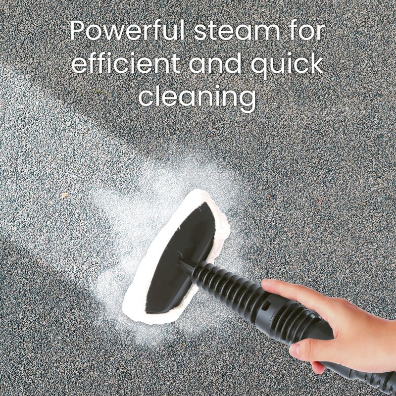 HOM Handheld Steam Cleaner with 5 Interchangeable Heads, Multipurpose Steamer For Home Furniture, Carpet, Car Seats, and Tile Grout, 4 of 8