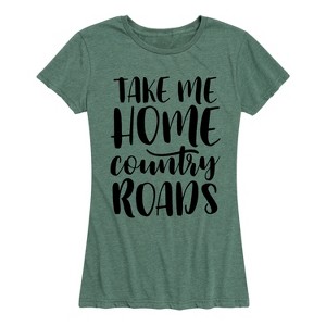 Women's - Instant Message - Take Me Home Country Roads Short Sleeve Graphic T-Shirt - 1 of 4