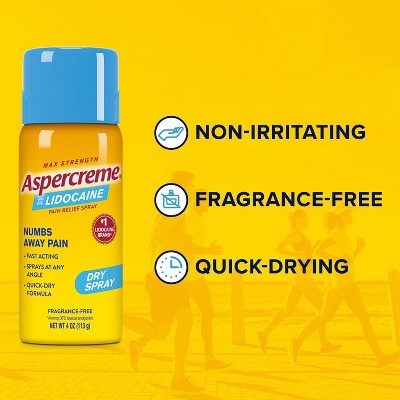 Aspercreme Pain Relief Dry Spray - 4oz