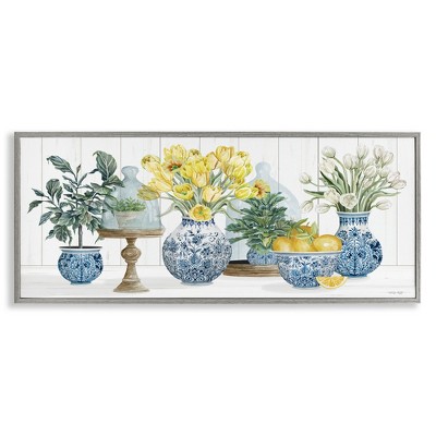 Stupell Industries Yellow Tulips & Lemon Fruits, 30" x 13"