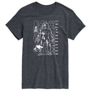 Men's - Predator - Digital Alien Diagram Short Sleeve Graphic T-Shirt - 1 of 3