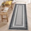 Rugs Washable Area Rug for Living Room Bordered Modern Geometric Indoor Area Rug Non Slip Low Pile Throw Carpet - 3 of 4