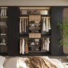 APRILSOUL Short Tower Unit Wall Mount 3-Shelf Wood Closet System - 3 of 4