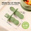 4-Pack Prep Baby Spoons & Forks Set, Self Feeding Baby Utensils 6-18 Months, Silicone BLW Baby Feeding Set, BPA-Free - image 3 of 4