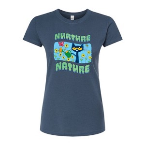 Women's - Pete the Cat - Nurture Nature Fitted Graphic T-Shirt - 1 of 3