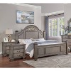 3pc Pennings Traditional Bed Set with 2 Nightstands Gray - HOMES: Inside + Out - 2 of 4