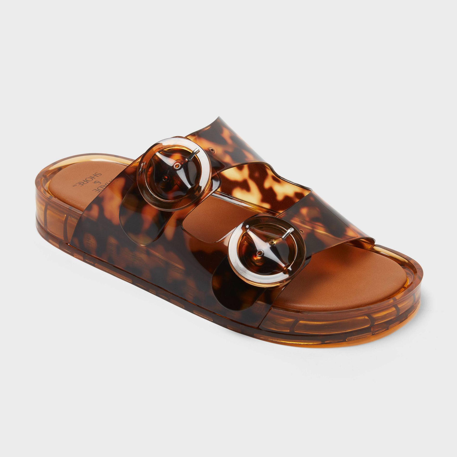 Women's Gemma Footbed Sandals - Shade & Shore™ Tortoise Brown