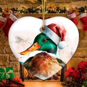 Watercolor Mallard Duck Christmas Ornament| OrnamentallyYou - 1 of 3