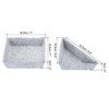 Unique Bargains Felt Square and Triangle Desk Drawer Organizers Tray 3 Pcs - 2 of 4