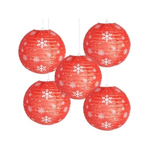 Empire Digilabs Snowflakes Print Decorative Paper Lanterns - 1 of 3