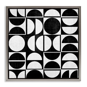Stupell Industries Black & White Arch Pattern, 25" x 25" - 1 of 4