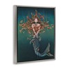 Stupell Industries Mermaid Fish Swirling Painting Floating Frame Canvas Art, Gray, 25" x 31" - 2 of 4