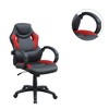 Simple Relax Adjustable Height Executive Office Chair in Black and Red - 4 of 4