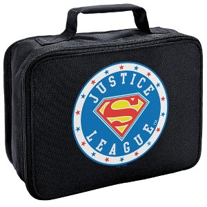 Justice League Superman Athletic Logo Insulated Soft Sided Lunch Box - 1 of 4
