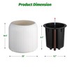 14/21/29” Tall Planters Set of 2 Self Watering Pots for Indoor and Outdoor Plants, Flower Pots for Living Room, Bedroom Office, Patio, Porch, Garden - 4 of 4