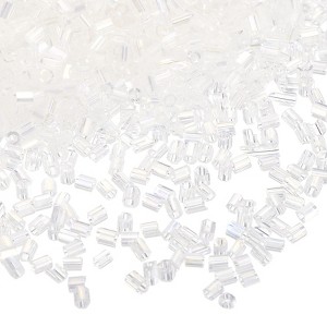 Unique Bargains Mini Smooth Loose Glass Bugle Beads for DIY Earrings Necklaces Making 1400 Pcs - 1 of 4