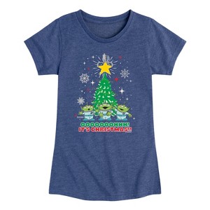 Girls' - Disney - Christmas Claw Fitted Short Sleeve Graphic T-Shirt - 1 of 4