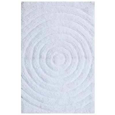 Knightsbridge Echo 220 GSF Non Skid Back Bath Rug 20 x 30 - White