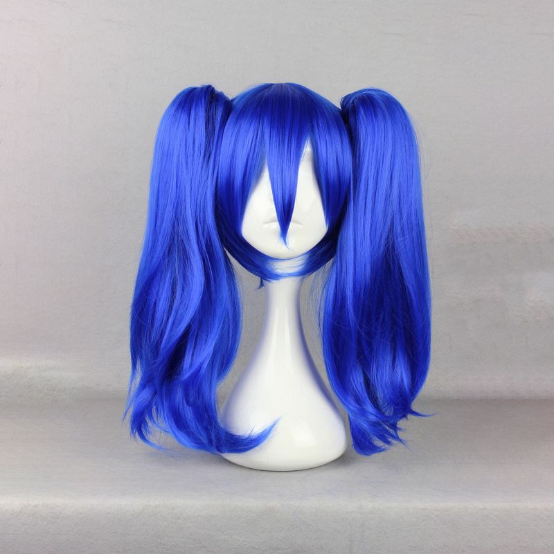 Unique Bargains Women's Wigs 18" Blue with Wig Cap, 2 of 7