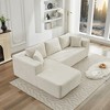 APRILSOUL 106" Cloud Sectional Couch L-Shape with Chaise(Single Seat is not included - 3 of 4
