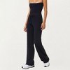 Anna-Kaci Active Women's High Waist Wide Leg Pants with Drawstring Tie and Soft Stretch Fabric - Large, Black - 4 of 4