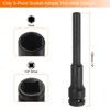 Unique Bargains 6 Point Square 1/2" Drive 5" Extra Long Phosphated CR-V Steel Deep Thin Wall Impact Socket - 2 of 4