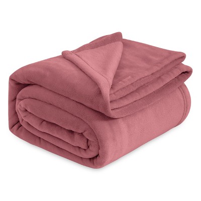 Bedsure | Flannel Blanket Solid 280GSM Soft Fuzzy Plush  Bed Blanket