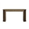 Okak 59IN Farmhouse Console Table With Oak Veneer, Accent Table with Curved Design and Long Tabletop, Hallway Table for Living Room, Entryway - 4 of 4