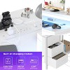 Nasitip 43" L-Shaped Gaming Desk with Drawers and Monitor Stand, Computer Desk with Power Outlets and LED Lights - 2 of 4