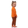 Peppa Pig Toddler Pajamas Halloween Fun Shirt and Pant Tight Fit Set Orange - 3 of 4