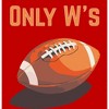 Only W's American Football Adult Crew Neck Short Sleeve Tee - 2 of 2
