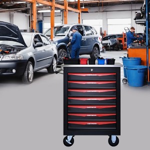 VASIP Double-Door Dustproof Tool Cart  with Layered Clapboard, Multifunctional Tool for Home,Garage - 1 of 4