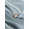 Slickblue Silver Rectangle Druzy Stone Ring, Semi-Precious Accent, Adjustable Size 6 Fashion Jewelry - 2 of 3
