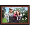 PosterPalooza | Photo Size Simple Brown Picture Frame - UV Acrylic, Foam Board Backing, Hanging Hardware - 2 of 4