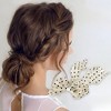 Unique Bargains Women's Cute Dots Hair Pins 12.20"x6.89"x0.98" Beige 1 Pc - 2 of 3
