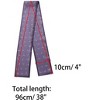 Allegra K Women's Silky Ribbon Heart Print Skinny Scarves Long Hairband Handbag Wrap 10x96cm/4x38" 1 Pc - 3 of 4