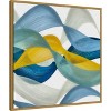 Amanti Art Horizontal Bands IV by Alonzo Saunders Framed Canvas Wall Art - 3 of 4