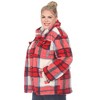 White Mark  Plus Size Plaid Shacket - 2 of 4