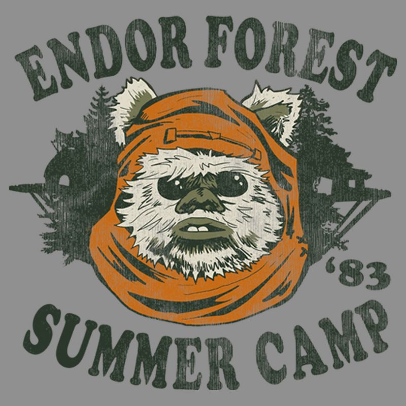 Women's Star Wars Ewok Summer Camp Racerback Tank Top, 2 of 5